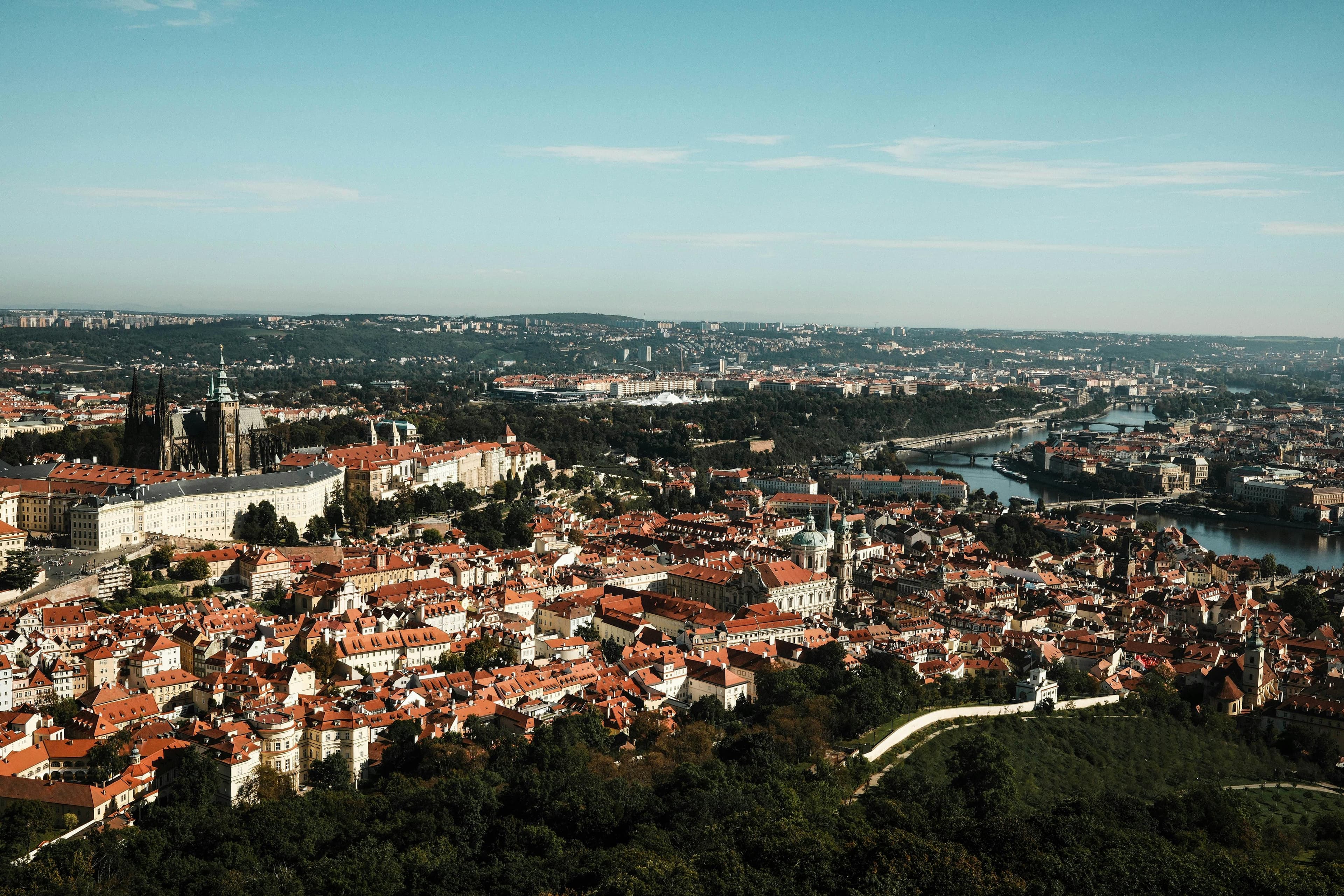 Прага з висоти пташиного польоту